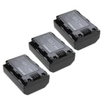 EXTENSILO 3x Batteries compatible avec Sony Alpha A7 Mark 3, a7 III, a7R III, 8S III, 9 II appareil photo, reflex numérique (2000mAh, 7,2V, Li-ion)