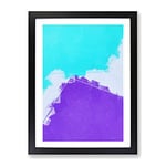 Live For The Lost In Abstract Modern Framed Wall Art Print, Ready to Hang Picture for Living Room Bedroom Home Office Décor, Black A2 (64 x 46 cm)