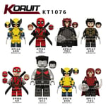 12 kpl Keräilysankari Deadpool-minihahmot Wolverine Gambit Toimintahahmot Rakennuspalikat Lelut