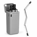 Neat Ideas Evermore Straw Reusable Collapsible Metal Straw Eco Friendly Portable