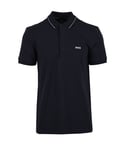 BOSS Green Mens Paule 4 Polo Shirt Dark Blue - Size Medium