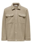 Only & Sons Emilio Teddy Overshirt - Herre - Brun - S