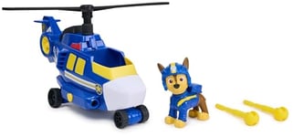 Paw Patrol - Pat Patrouille - Véhicule Figurine Chase Air Rescue - Voiture Figurine À Collectionner - 2 Projectiles - Mission Voltige - Pat Patrouille Jouet - Voiture Enfant - Jouet Enfant 3 Ans Et +