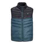 Jack & Jones Men's Sleeveless Gilet Two Pockets High Neck, Zipper Closure, S-2XL