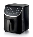 Ariete Friteuse 7L 4627, Friteuse 7L, Minuteur 60 Minutes, Ecran LCD et Tactile avec 12 Modes de Cuisson, Fonction Max Crisp, Température Maximale 200° C, Capacité 2kg, 1700W, Noir