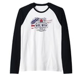 It's In The Blood Cool Classic Vintage Motorbike Men Women Raglan Baseball Tee