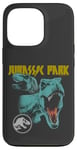 Coque pour iPhone 13 Pro Jurassic World T-Rex Rock Band Distressed Logo