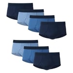 Hanes Mens Tagless Briefs, Soft Moisture Wicking Underwear, Tagless, 7-Pack, Blue - 7 Pack, M