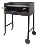 IMEX EL ZORRO 71533-Barbecue avec Grille en Acier Inoxydable 61 x 40 x 100 cm Noir
