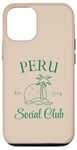 Coque pour iPhone 15 Pérou Social Club Voyage en plein air Pérou Vacances