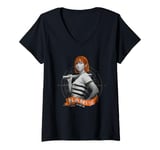 Womens One Piece Nami Live Action Straw Hat Pirate Cat Burglar V-Neck T-Shirt