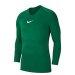 NIKE AV2609-302 Dri-FIT Park First Layer Sweatshirt Men's PINE GREEN/WHITE Size L