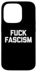 Coque pour iPhone 14 Pro T-shirt humoristique avec inscription « Fuck Fascism »