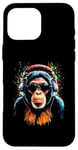 iPhone 16 Pro Max Funky DJ Monkey with Shades and Headphones Case