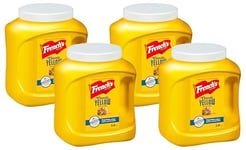 French's Classic Yellow Mustard, Deep & Tangy Flavour, Versatile Condiment, Bulk Container, Food Service Size, 2.9kg (Pack of 4)