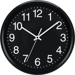 CCYKXA Grande Horloge Murale, 25 cm Horloge Murale Décorative de Qualité, Mécanisme Silencieux à Quartz, pour Maison/Cuisine/Bureau/École,Fonctionne