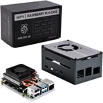 Raspberry Pi 4 Aluminum Case With Passive Cooling,Raspberry Pi 4 Poe Hat Case With Raspberry Pi Low-Profile Cpu Cooler,Aluminum Heatsink Case For Raspberry Pi 4 Model B 8Gb/4Gb/2Gb