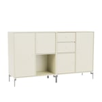 Montana - Couple Sideboard - Vanilla / Matt Chrome Legs - Sideboards og skjenker - designer_peter_j_lassen - Hvit - MDF