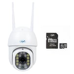 PNI Ensemble de caméra de vidéosurveillance sans Fil IP440 WiFi, PTZ, 4MP et Carte mémoire MicroSD 128 Go Incluse