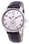 Zeppelin LZ 127 Graf Dual Time Beige Dial Leather Strap Quartz 76445 Mens Watch