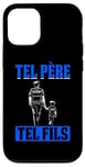 Coque pour iPhone 13 Tel père tel fils accessoire police policer humour