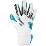 Reusch Målvaktshandske Attrakt FreeGel Aqua GK:LAB - Vit/Svart/Blå, storlek 9½