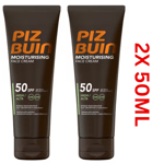 PIZ BUIN Moisturising Face Cream SPF50 50ml X 2Pack- 100ML Total