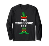 The Professor Elf Funny Christmas Xmas Matching Family Group Long Sleeve T-Shirt