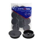 Dynamix DYNAMIX 60mm Round Desk Grommet. Easily & Neatly Store your Power - Communication Audio Video Computer Data Cables. Perfect for Installation in Desks Workstations etc. Black Colour. 10 Pack