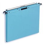 L'oblique az Dossiers suspendus en kraft bleu L'Oblique AZX - pour tiroir fnd 15 mm attache velcro paquet de 25