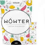 WOWTER by AMZ BETTER, Poudre Pour Aromatiser l’eau, 24 Sachets de Poudre de Saveur Citron Vert, Sans Calories, sans OGM, Sans Gluten, Sans Sucre, Made in Italy, 48 g