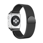 Bracelet Milanais Compatible avec Apple Watch Serie 3 4 5 6 7 SE (38mm 40mm 41mm), Loop Band Magnétique Réglable en Acier