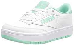 Reebok Baby Girls Club C Double Sneakers, FTWR White/Hint Mint/FTWR White, 5 UK Child