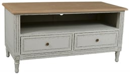 Charlotte French Distressed Stone Grey TV Unit