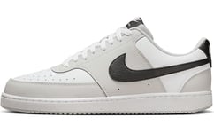 NIKE Homme Court Vision LO Sneaker, Grey Fog Black White, 42.5 EU