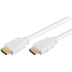 Goobay HDMI-kabel, Ultra HD 4K @ 60 Hz, 7.5 meter, vit