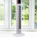 36” Free Standing 3 Speed Tower Fan with Remote Control