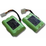 Lot de 2 batteries Vhbw 3500mAh (7.2V) pour outils Neato Robotic XV-21, XV-25 comme 945-0005, 945-0006.