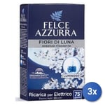 3x Felce Azzurra Prise Maison Recharge Fiori Di Luna