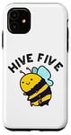 Coque pour iPhone 11 Hive Five Funny Bee Jeu de mots