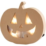 Pumpa Halloween med batteridrivet ljus 20 cm 1-pack