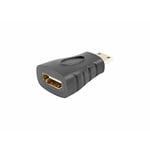 BigBuy Home Lanberg AD-0037-BK Mini HDMI to HDMI Adapter Black