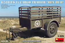 Miniart 1/35 1:35 - G-518 US 1t Cargo Trailer "Ben Hur" #35436