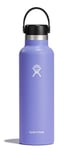 HYDRO FLASK - Water Bottle 621 ml (21 oz) - Vacuum Insulated Stainless Steel Water Bottle with Leak Proof Flex Cap and Powder Coat - BPA-Free - Standard Mouth - Lupine