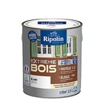 RIPOLIN - Peinture pour Bois Intérieur/Extérieur - Sans Sous-couche Ultra-couvrant - Résiste aux Intempéries, UV et Chocs - Protège et Magnifie - Lessivable - Satin - 2,5L - Blanc