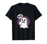 Funny Thumbs Down Ghost Screaming Boo Disapproval T-Shirt