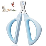 Euqvunn Coupe Griffes Chat, Professionnel Coupe Ongle Chat, avec Sécurité Positionnement Trou, Coupe Griffe Lapin Pour Chatons, Lapins, Cobayes, Oiseaux, Chiots, Et Petits Animaux (Bleu)