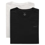 Gant 2P Basic Crew Neck T-Shirt Svart/Vit bomull XX-Large Herr