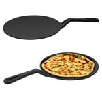 Cast Iron Tawa Tava Crepe Pancake Pan Chapati Roti Concave with Handle HeavyDuty