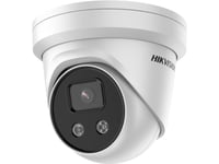 Hikvision Ds-2Cd2386g2-Iu, Ip-Säkerhetskamera, Utomhus, Kabel, Innertak/Vägg, Vit, Kupol-Formad